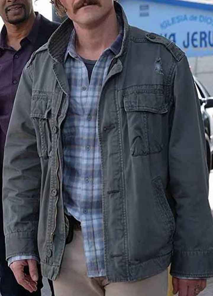 LETHAL WEAPON (MARTIN RIGGS) CLAYNE CRAWFORD GREY COTTON JACKET LETHAL WEAPON (MARTIN RIGGS) CLAYNE CRAWFORD GREY COTTON JACKET